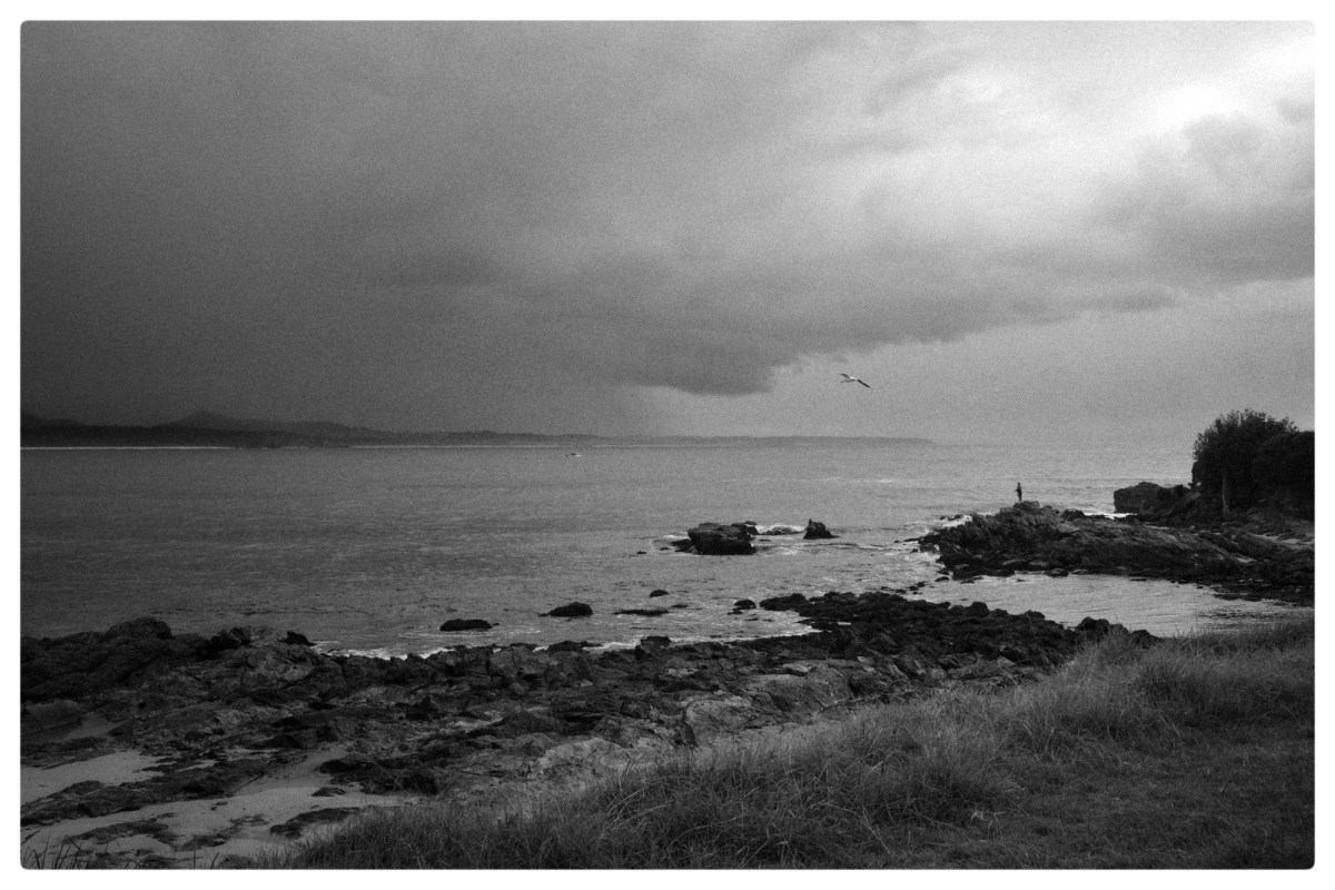 Sea spray gloom.