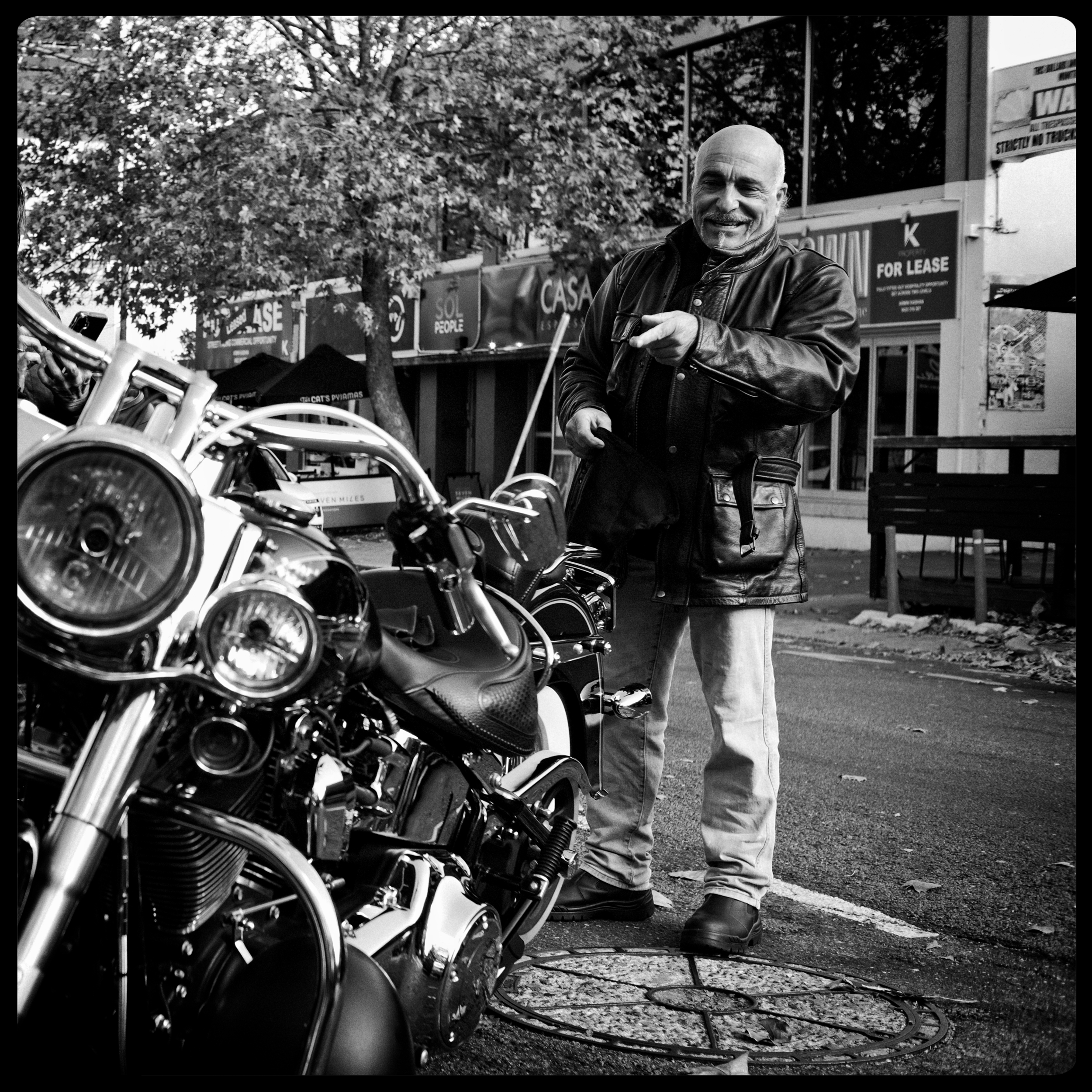 The point of a Harley.