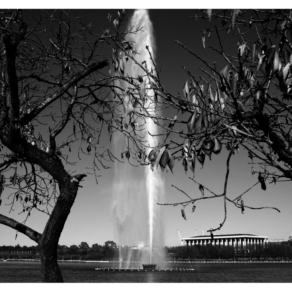 Captain Cook memorial water jet.&nbsp;Canberra.