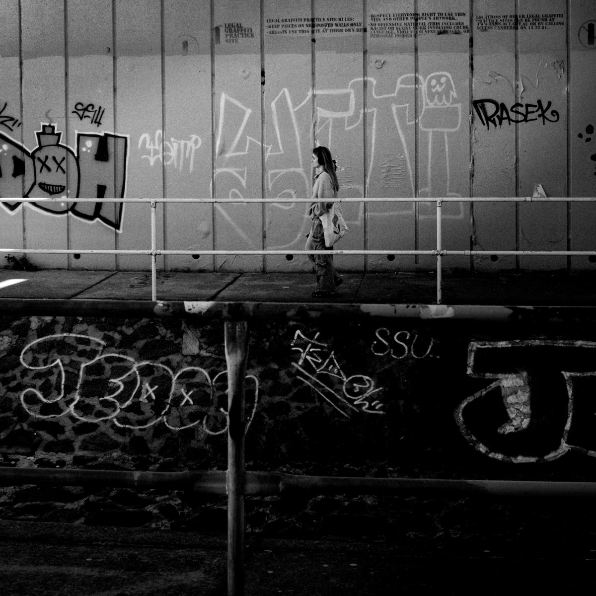 Passing through art.