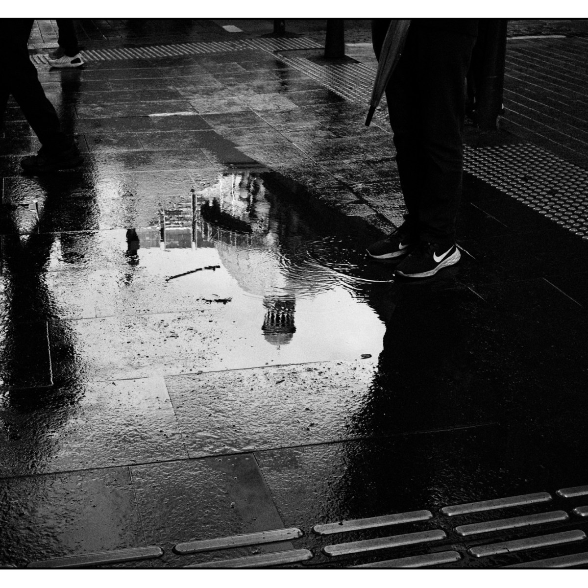 Stepping.